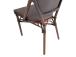 BAMBOO tuoli 45x55xH86cm, ruskea, alumiini