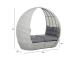 Lebola ASCOT 215x110xH187cm, harmaa, alumiini, muovipunos