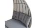 Lebola ASCOT 215x110xH187cm, harmaa, alumiini, muovipunos