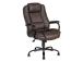 Työtuoli ELEGANT XXL, 79,5x82xH113-120,5cm, ruskea, keinonahka, teräs