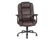 Työtuoli ELEGANT XXL, 79,5x82xH113-120,5cm, ruskea, keinonahka, teräs