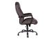 Työtuoli ELEGANT XXL, 79,5x82xH113-120,5cm, ruskea, keinonahka, teräs