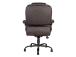 Työtuoli ELEGANT XXL, 79,5x82xH113-120,5cm, ruskea, keinonahka, teräs