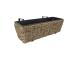 Parvekekukkalaatikko WICKER 60x19xH18cm, mehiläinen, metallirunko, muovipunos