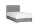 Mannermainen sänky LEVI 120x200cm, patjalla, harmaa, 123x210xH114,5cm