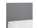 Mannermainen sänky LEVI 120x200cm, patjalla, harmaa, 123x210xH114,5cm