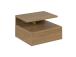 Yöpöytä ASHLAN 35x32xH22,5cm, hyllyllä ja laatikolla, seinäasennus, materiaali: puu, väri: tammi