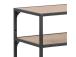 Sivupöytä SEAFORD, 120x35xH79cm, pöytälevy: huonekalulevy laminoidulla pinnoitteella, väri: tammi, runko: metalli, väri: musta