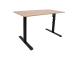 Säädettävä pöytä ERGO OPTIMAL, 1 moottori 140x70cm, hikkoripuuta
