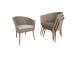Puutarhakalusteet NORWAY pöytä, 4 tuolia, 147x90xH73cm, 61x62xH76cm, alumiinirunko, keinorottinki
