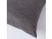 Tyyny MITSU-MITSU, 45x45cm vetoketjulla, tummanruskea ja hopea, 50% puuvillaa, 50% polyesteriä, kangas 304