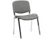Asiakastuoli ISO, 54,5x42,5xH82cm, istuin: kangas: väri: harmaa, runko: kromattu