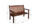 Penkki WINDSOR 116x64xH95cm, Meranti