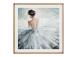 Seinäkuva kehystettynä 80x80cm, ballerina kristalleilla