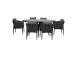 Puutarhakalustesarja BRISTOL pöytä ja 6 tuolia