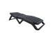 Lepotuoli SCIROCCO 71x187xH44cm, tummanharmaa, muovia
