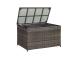 Tyynynpäällinen WICKER 122x52xH62cm, tummanruskea