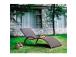 Lepotuoli MERIDIAN 70x175xH28/70cm, kahvinruskea