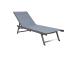 Lepotuoli ARIO 192x60xH32-96cm, harmaa