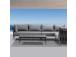 Puutarhakalustesarja BREMEN pöytä ja kulmasohva, harmaa