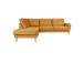 Kulmasohva HEIVI VN 250x200/90xH90cm, keltainen sametti