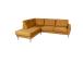 Kulmasohva HEIVI VN 250x200/90xH90cm, keltainen sametti