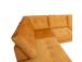 Kulmasohva HEIVI VN 250x200/90xH90cm, keltainen sametti
