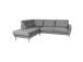 Kulmasohva HEIVI VN 250x200/90xH90cm, harmaa sametti