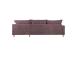 Kulmasohva LAYLA PN 265x94x208xK90cm, harmaan vaaleanpunainen