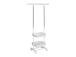 Baari FERGUS 47-77x29x92-165cm, valkoinen