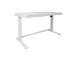 Säädettävä pöytä ERGO 1 moottorilla 120x60xH72-121cm, valkoinen