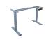 Pöydänjalka ERGO OPTIMAL 2 moottorilla, hopeanharmaa