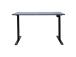 Pöytä ERGO LIGHT 1 moottorilla 120x60xH72,5-117,5cm, musta