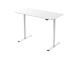 Pöytä ERGO LIGHT 1 moottorilla 120x60xH72,5-117,5cm, valkoinen