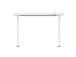 ERGO FIT 1-moottorinen työpöytä 122x62xH73,5-118cm, valkoinen