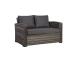 Sohva GENEVA 2-istuttava 129x78xH78cm, harmaa