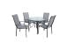 Puutarhakalustesarja EVERET pöytä ja 4 tuolia