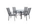 Puutarhakalustesarja EVERET pöytä ja 4 tuolia