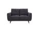 Sohva STEVE 2-istuttava 154x88xH90cm, tummanharmaa