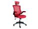 Työtuoli RAGUSA, 66,5x51xH117-126cm, punainen, polyesterikangas, muovi
