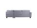 Kulmasohva HELSINKI PN 268x83/158xH88cm, vaaleanharmaa väri