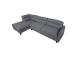 Kulmasohva HELSINKI VN 268x158/83xH88cm, tummanharmaa