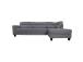 Kulmasohva HELSINKI PN 268x83/158xH88cm, tummanharmaa