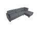 Kulmasohva HELSINKI PN 268x83/158xH88cm, tummanharmaa