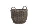 Kori WICKER kahvoilla D41xK38cm, harmaa