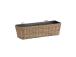 Parvekekukkalaatikko WICKER 60x20xH17cm, beige