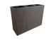 Kukkalaatikko WICKER 110x39xH88cm, tummanruskea