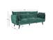 Sohvasänky NOELLA 3-istuttava 212x82xH88cm, vihreä