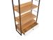 Hylly STUDY 70x30xH159cm, tammi/valkoinen