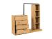 Eteisen kalusteet NOVA 145x40xH137cm, tammi/musta